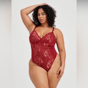 Torrid Curve Lace Underwire Thong Body suit